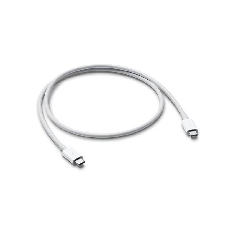 Kábel Apple Thunderbolt 3, USB-C, 0,8 m, (MQ4H2ZM/A) (MQ4H2ZM/A) biely