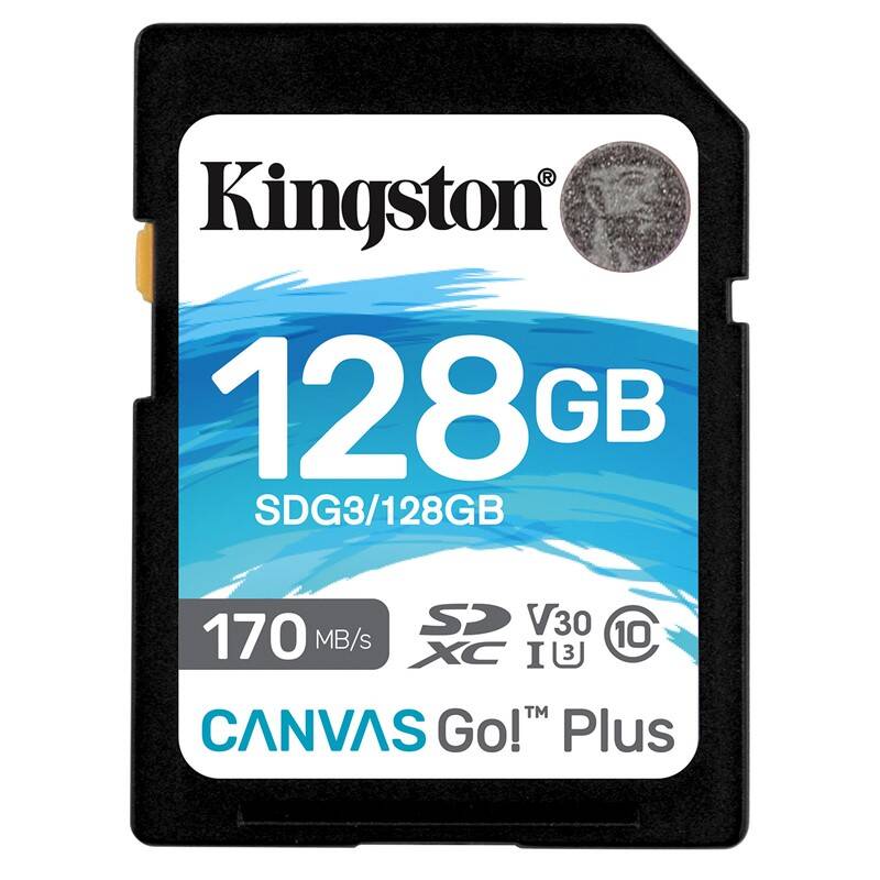 Pamäťová karta Kingston Canvas Go! Plus SDXC 128GB UHS-I U3 (170R/90W) (SDG3/128GB)
