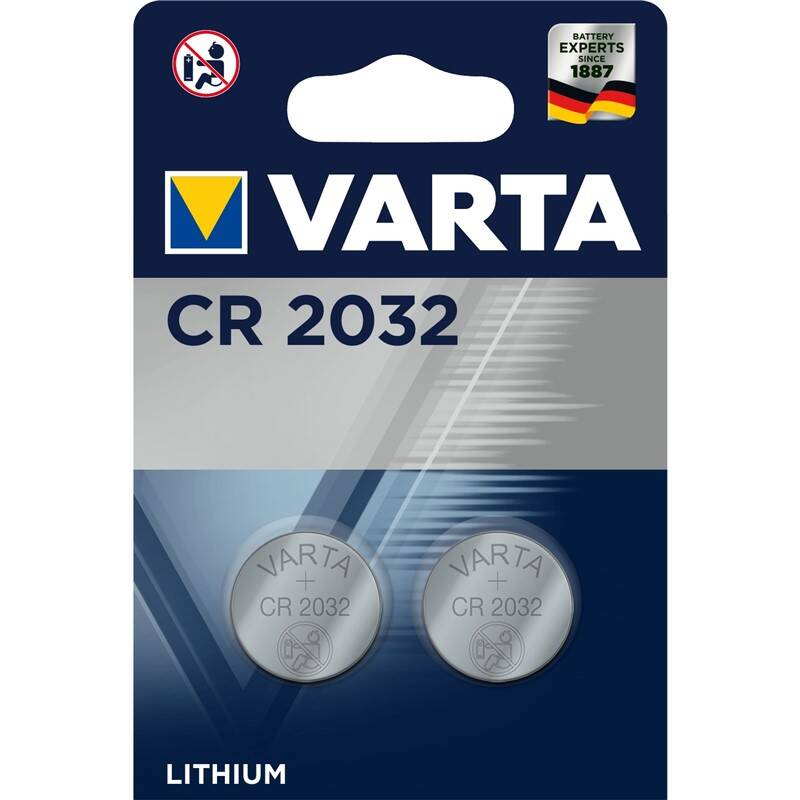 Batéria lítiová Varta CR2032, blistr 2ks (6032101402)