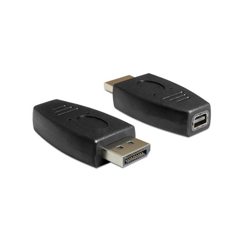 Obrázok Delock adaptér Displayport samec > Displayport mini samice, černá