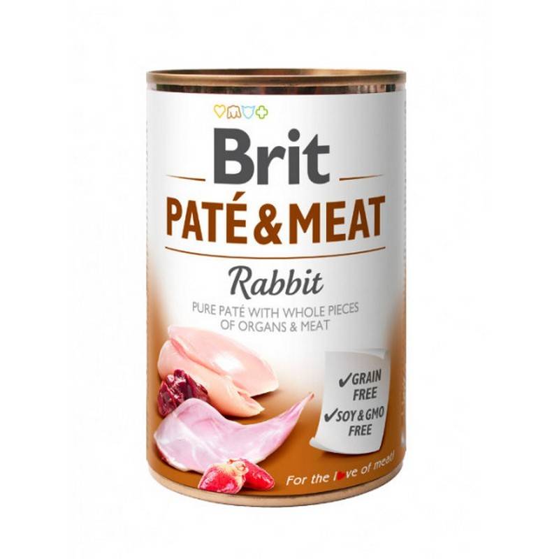 Obrázok Brit Dog konz Paté & Meat Rabbit 800g