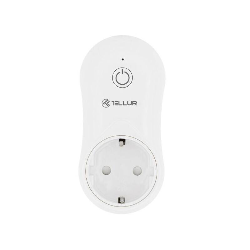 Obrázok Tellur WiFi Smart AC Plug, zásuvka, 1x USB 1A, 2400W, 10A, bílá TLL331021