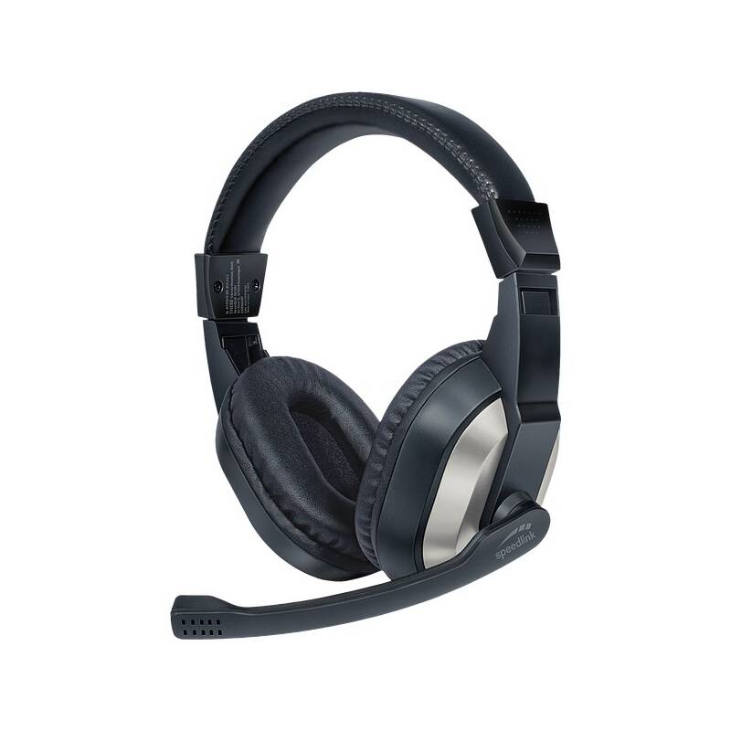 Obrázok SPEED LINK sluchátka SL-870020-BK THEBE Stereo Headset, černá, SL-870020-BK