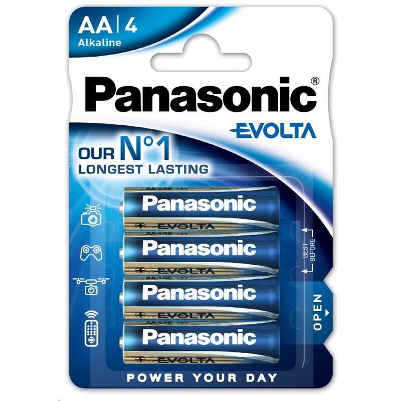 Batéria alkalická Panasonic Evolta AA, LR06, blister 4ks (LR6EGE/4BP)