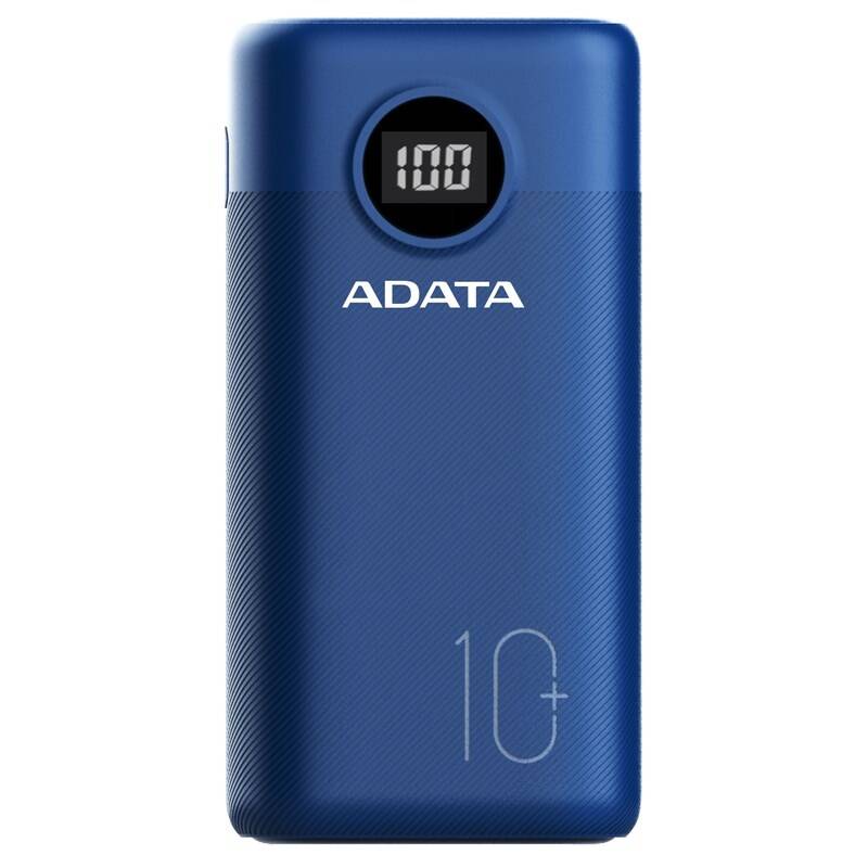 Obrázok ADATA P10000QCD Power Bank 10000mAh modrá AP10000QCD-DGT-CDB