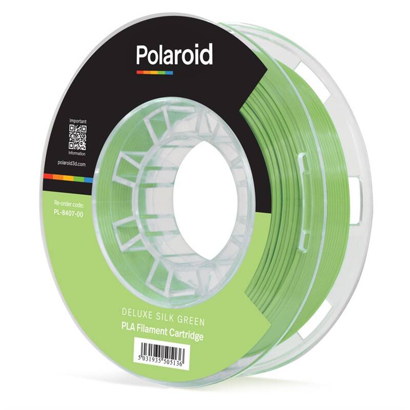 Obrázok Polaroid 250g Universal Deluxe Silk PLA Filament Material - Green 3D-FL-PL-8407-00