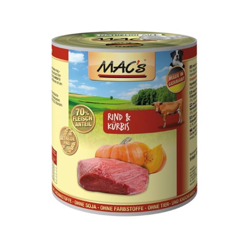 Obrázok MACs Dog Hovězí a dýně 800g