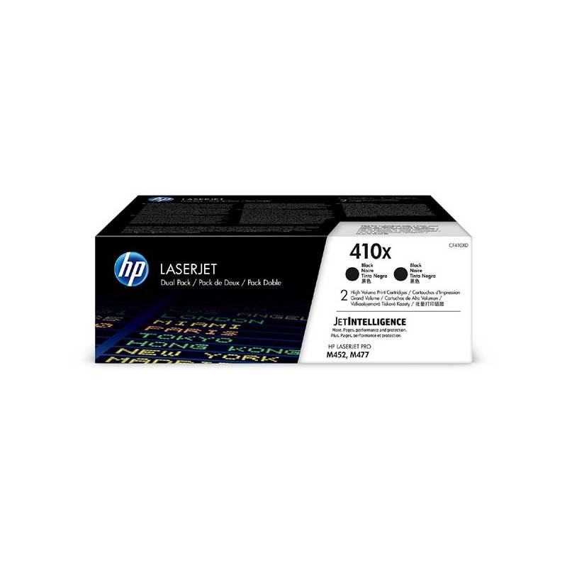 Toner HP 410X, 2x6500 strán (CF410XD) čierny + Doprava zadarmo