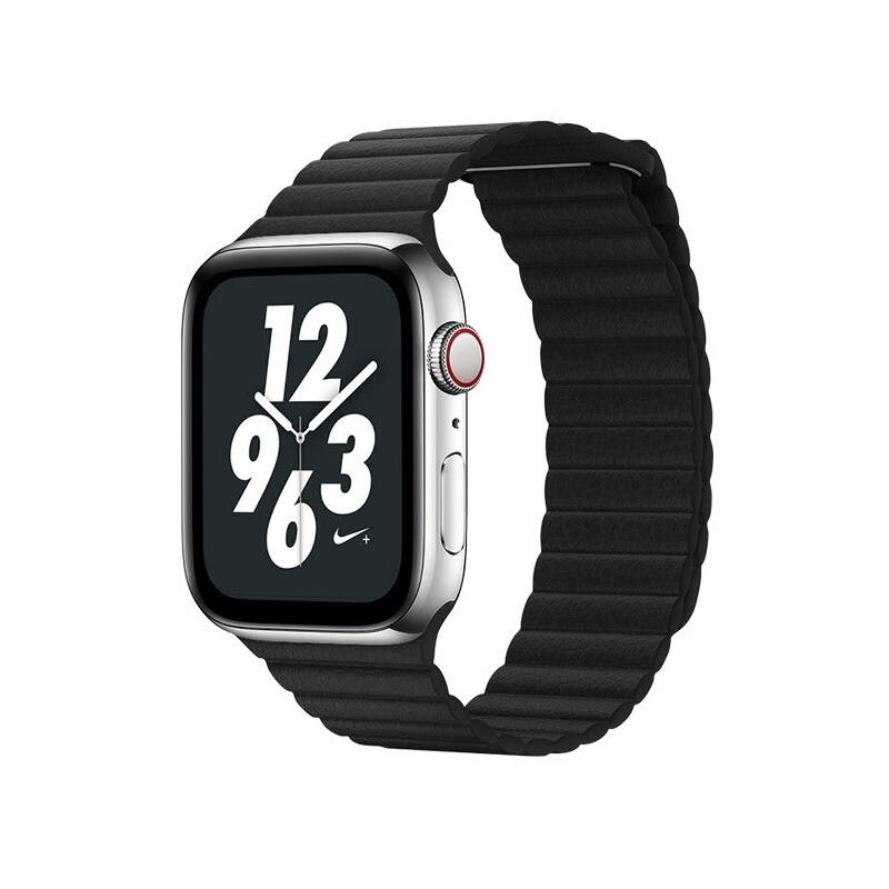 Obrázok COTEetCI kožený magnetický řemínek Loop Band pro Apple Watch 42 / 44mm černý WH5206-BK