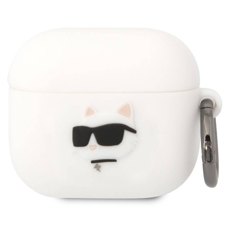 Obrázok Karl Lagerfeld 3D Logo NFT Choupette Head na Airpods 3 (KLA3RUNCHH) biele