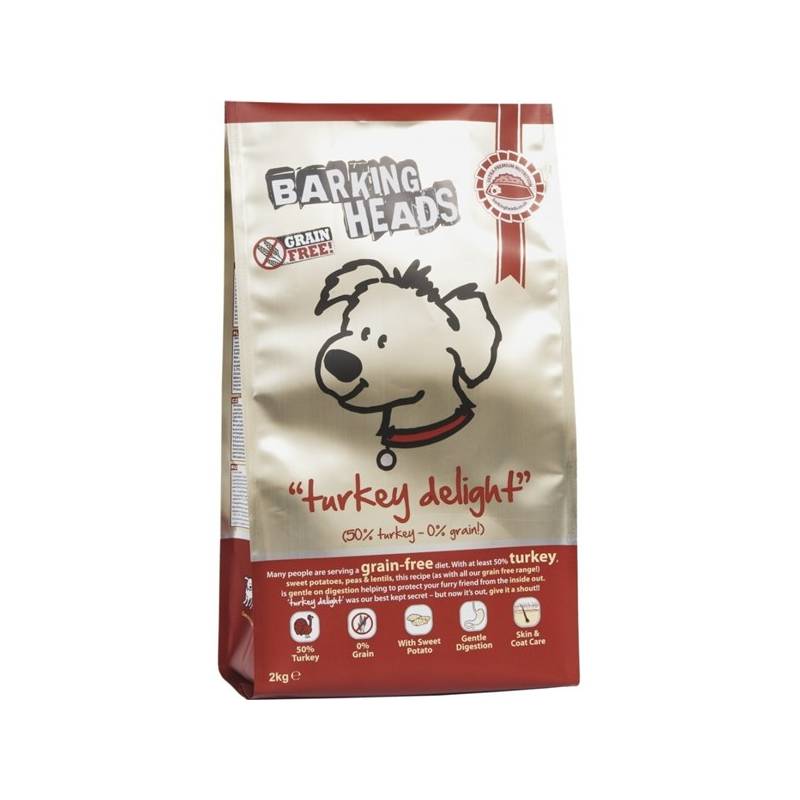 Obrázok BARKING HEADS Turkey Delight GRAIN FREE 12kg