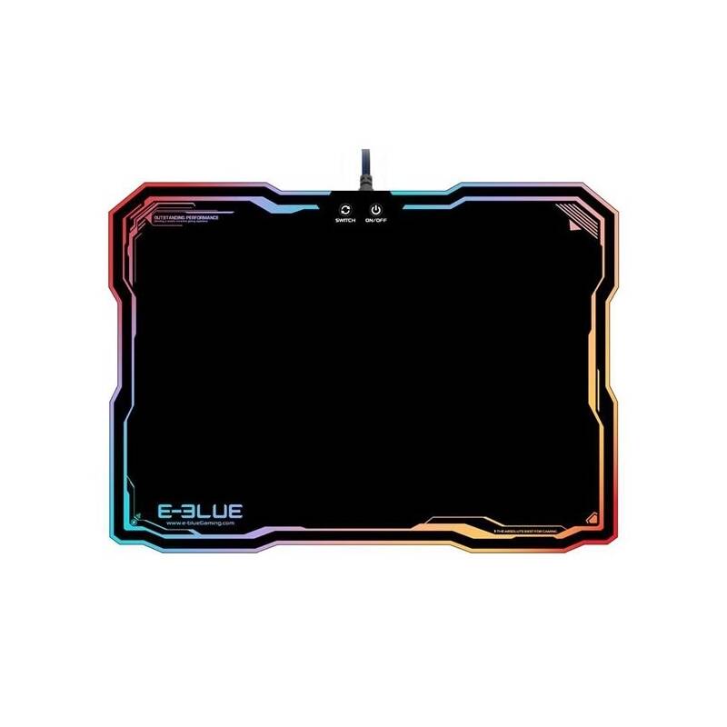 Podložka pod myš E-Blue RGB, 36,5 x 26,5 cm (EMP013BKAA-IU) čierna