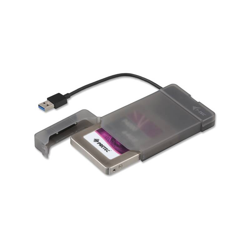 Box na HDD i-tec MySafe pro 2,5&quot; SATA I/II/III SSD, USB3.0 (MYSAFEU313) čierne
