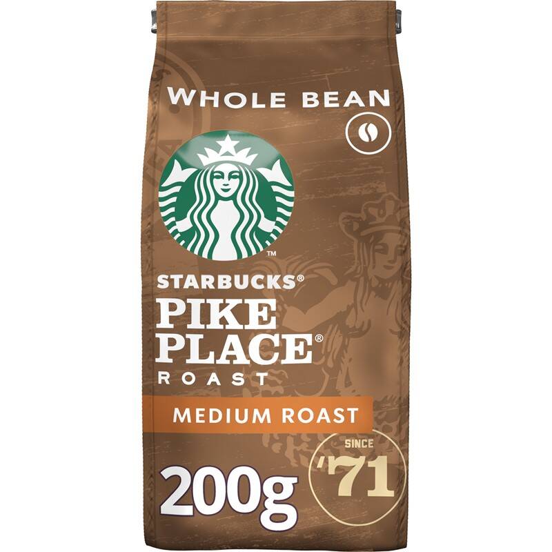 Obrázok Starbucks Pike Place Espresso Roast, zrnková káva, 200 g (7613036932271)