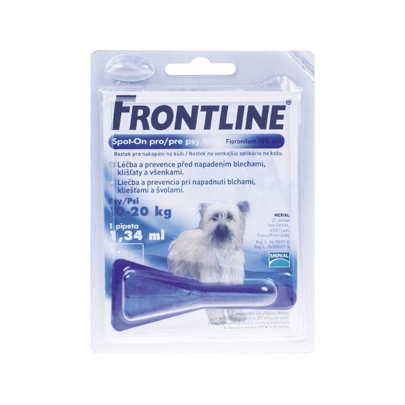 Obrázok FRONTLINE Spot-on pre psy M sol (na kožu, pipeta, psy 10-20 kg) 1x1,34 ml