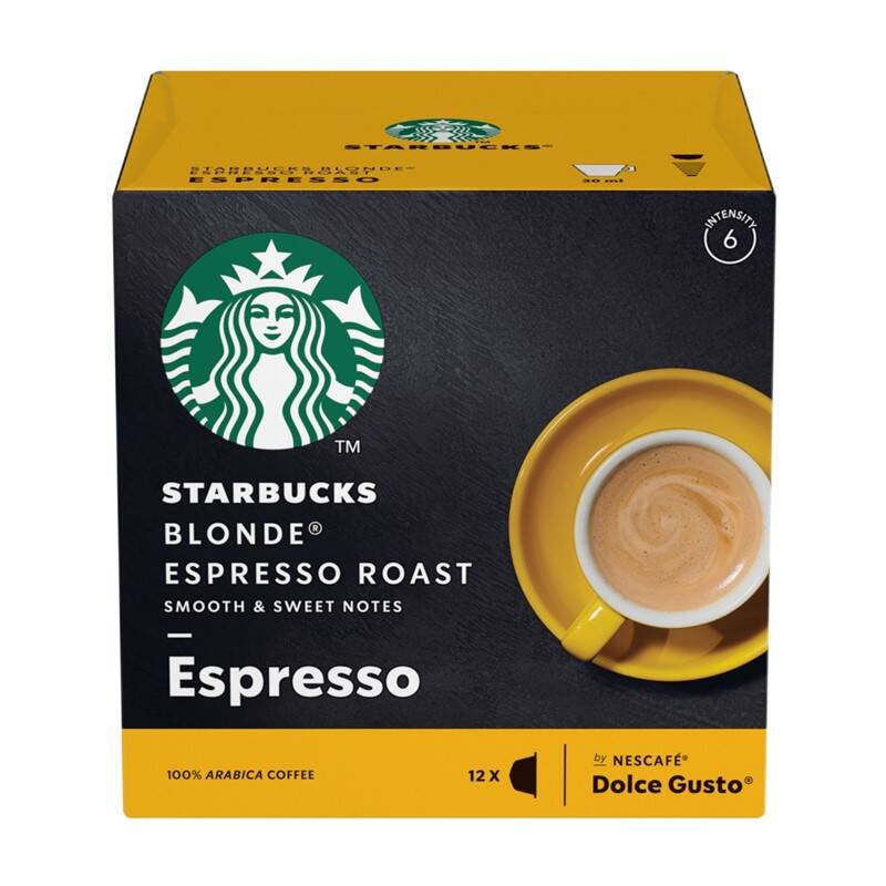 Obrázok STARBUCKS NESCAFE DOLCE GUSTO ESPRESSO BLONDE ROAST, 12 KAPSUL