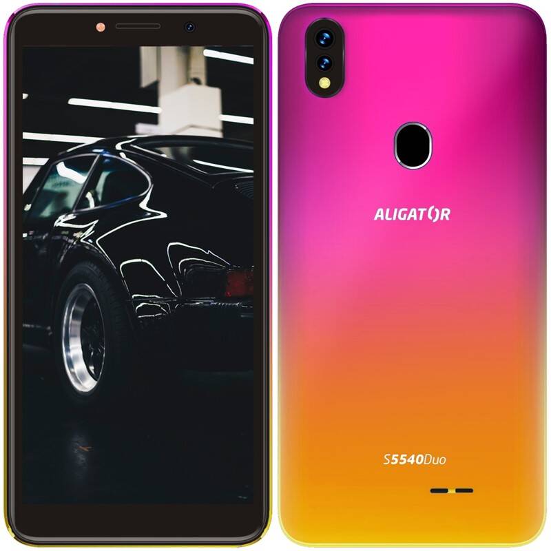 Mobilný telefón Aligator S5540 Dual SIM (AS5540PG) ružový/zlatý