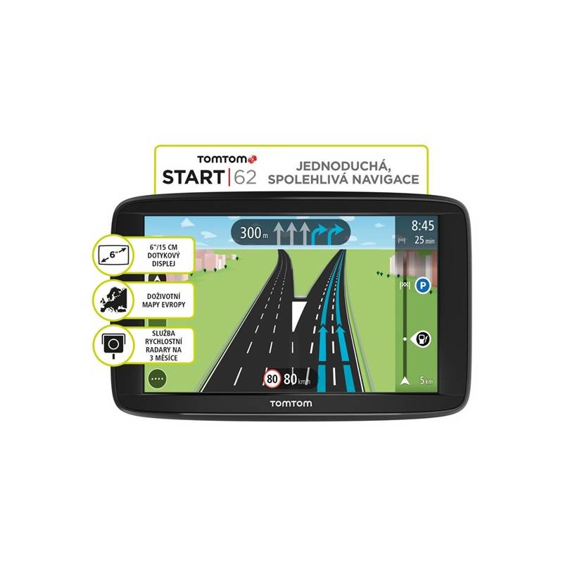 Obrázok TomTom Start 62 Europe Lifetime mapy (1AA6.002.01)