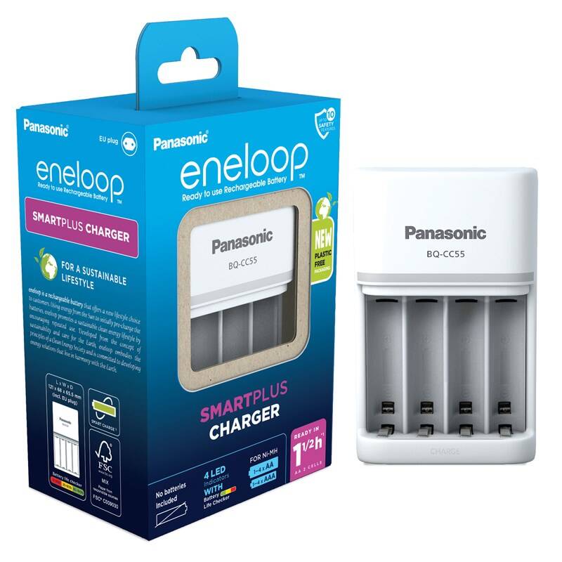 Nabíjačka Panasonic Eneloop Smart-Quick Charger pro AA,AAA (BQ-CC55E)