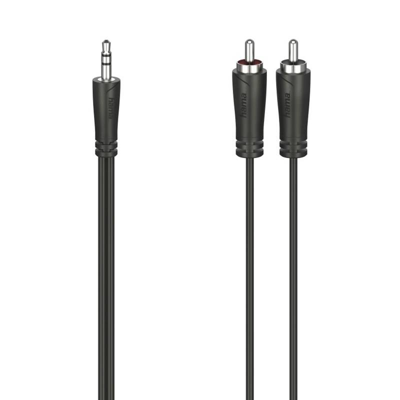 Kábel Hama Jack 3,5 mm / 2x cinch (RCA), 1,5 m (205110) čierny