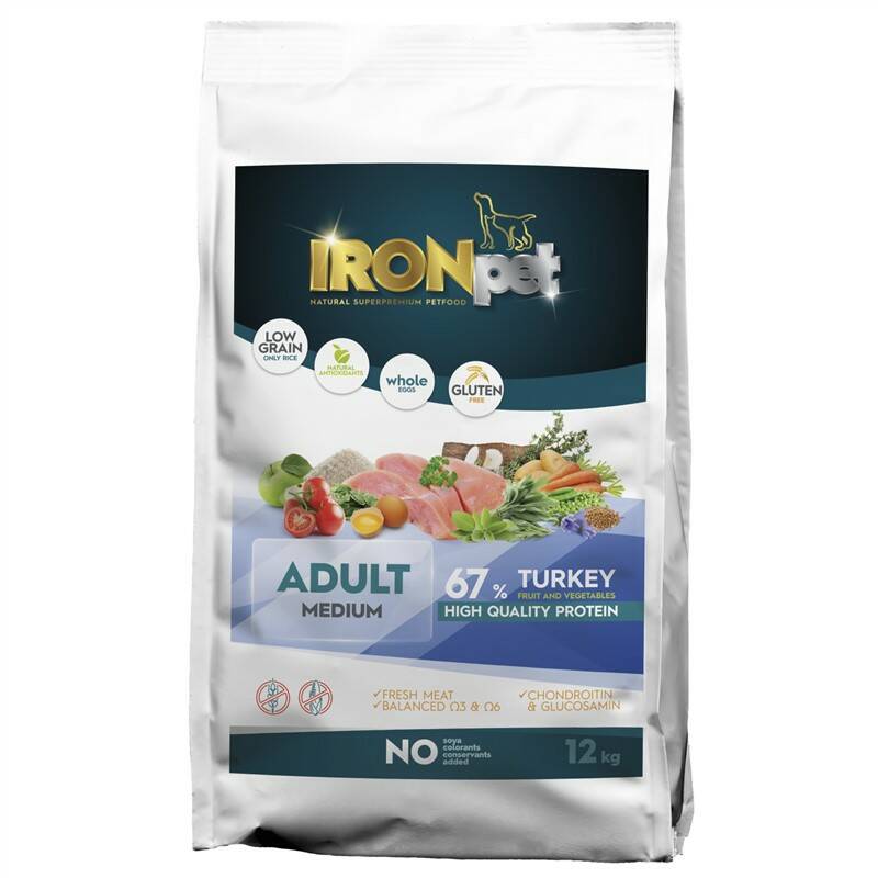 Obrázok IRONpet TURKEY Medium Adult 12kg