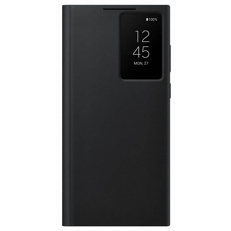 Puzdro na mobil flipové Samsung Clear View na Galaxy S22 Ultra (EF-ZS908CBEGEE) čierne