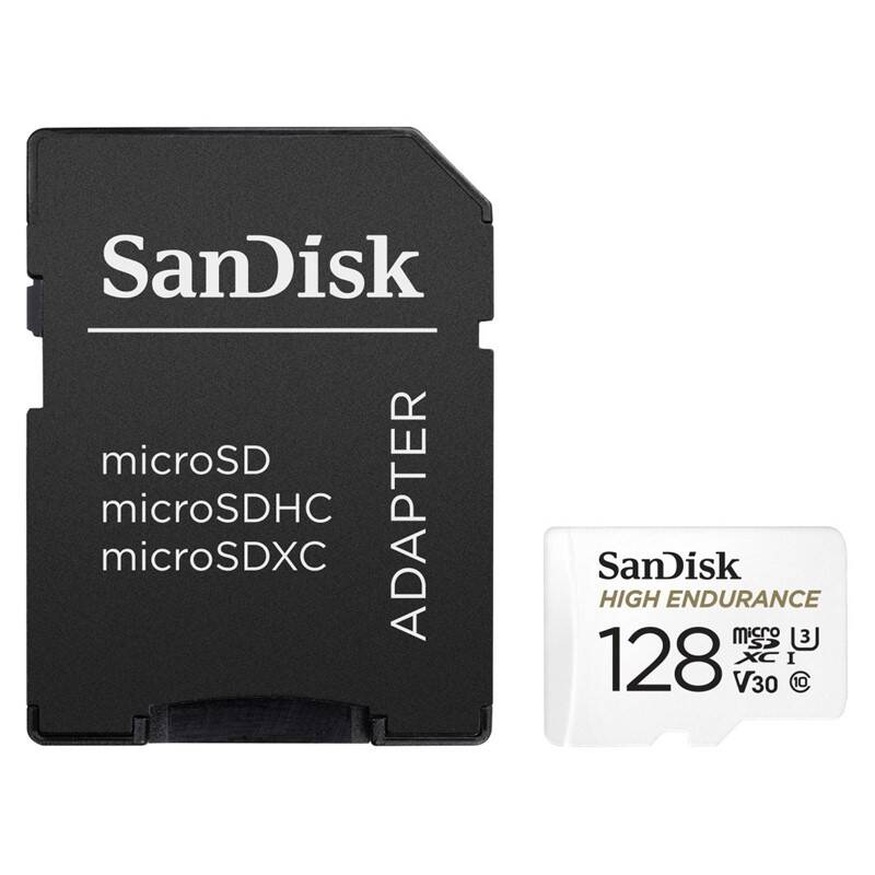 Pamäťová karta SanDisk microSDHC High Endurance Video 128 GB + adaptér (SDSQQNR-128G-GN6IA)