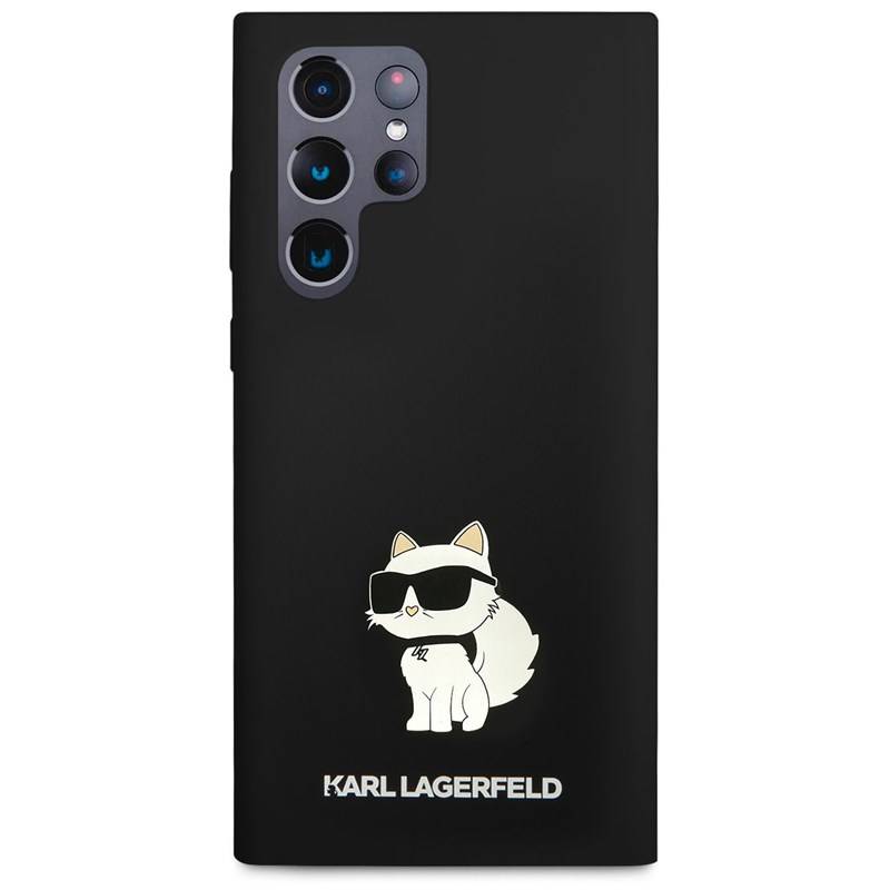 Obrázok Karl Lagerfeld Liquid Silicone Choupette NFT Zadní Kryt pro Samsung Galaxy S23 Ultra Black