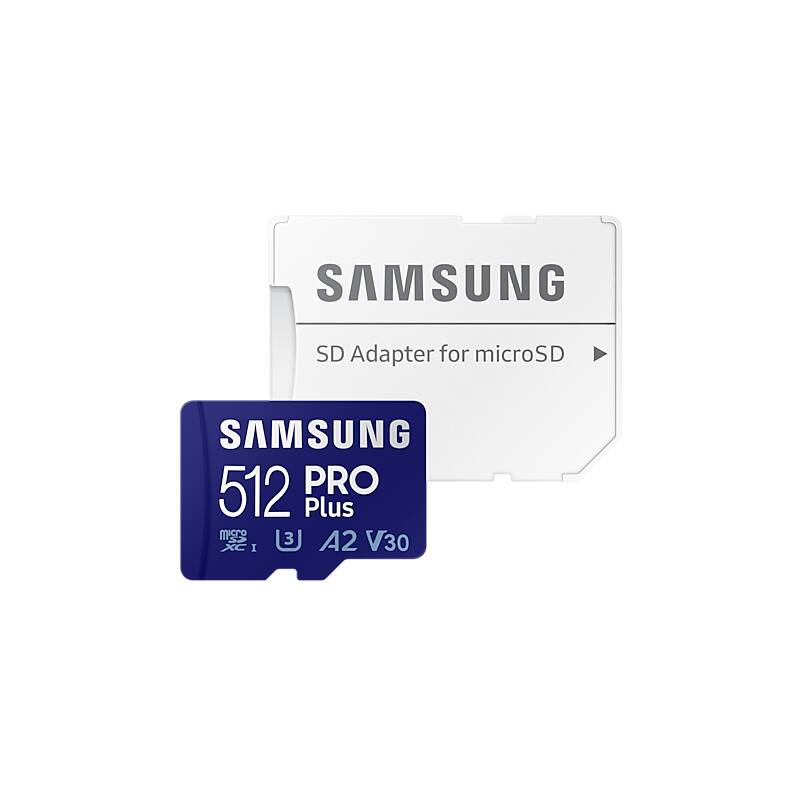 Pamäťová karta Samsung Micro SDXC PRO+ 512GB UHS-I U3 (160R/120W) + SD adaptér (MB-MD512KA/EU) + Doprava zadarmo