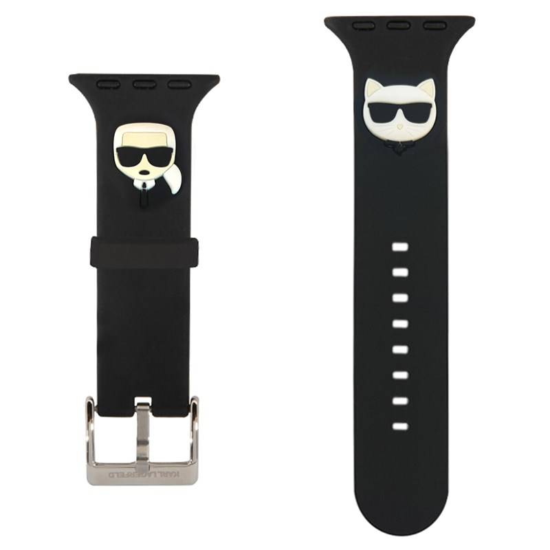 Obrázok Karl Lagerfeld Karl and Choupette Řemínek pro Apple Watch 38/40mm Black