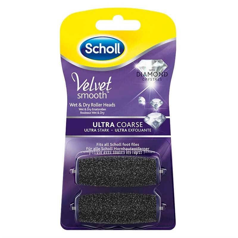 Obrázok SCHOLL Velvet Smooth Rotační hlavice Ultra drsná s diamantovými krystalky 2 ks (4002448110774)