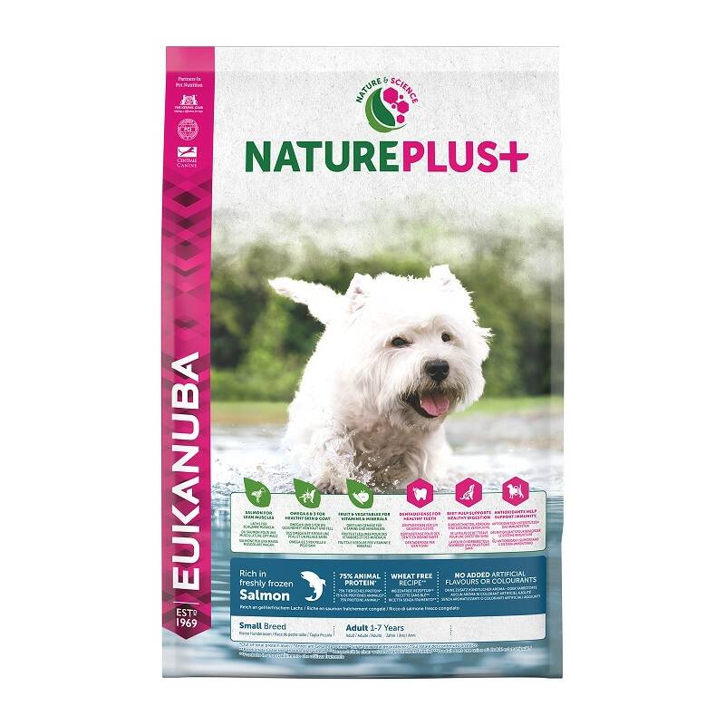 Obrázok Eukanuba Nature Plus+ Adult Small frozen Salmon 10 kg