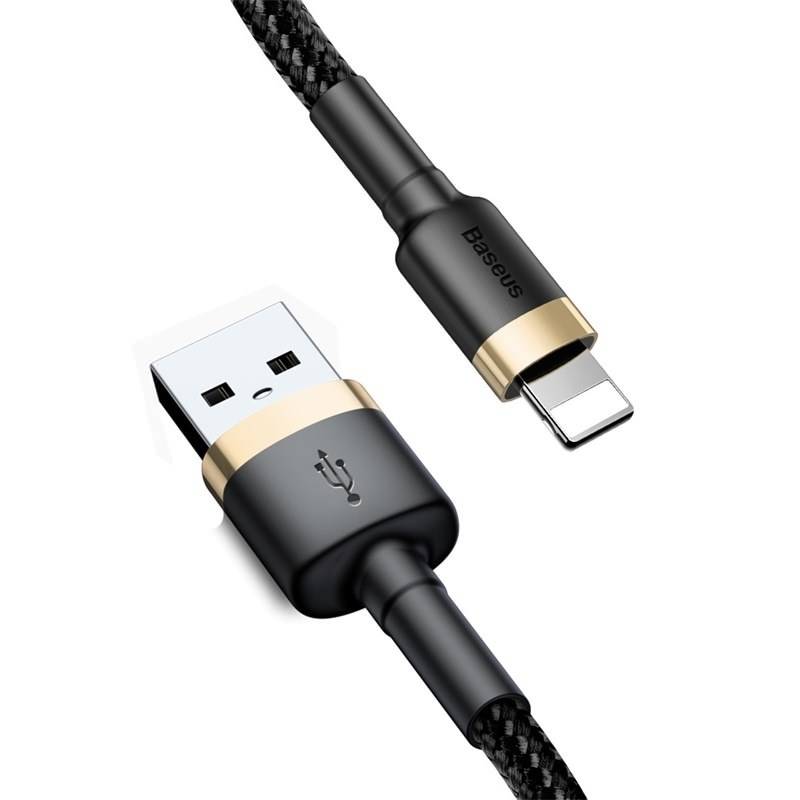 Kábel Baseus Cafule USB/Lightning, 3m (CALKLF-RV1) čierny/zlatý