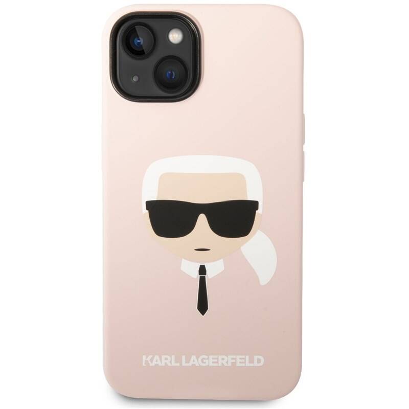 Obrázok Karl Lagerfeld MagSafe Kompatibilní Kryt Liquid Silicone Karl Head pro iPhone 14 Plus Pink