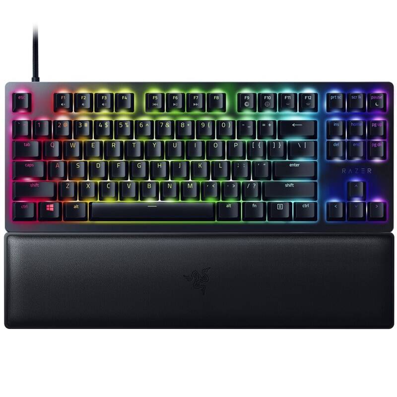 Obrázok Razer Huntsman V2 Tenkeyless (Red Switch) - US Layout (RZ03-03940100-R3M1) čierna