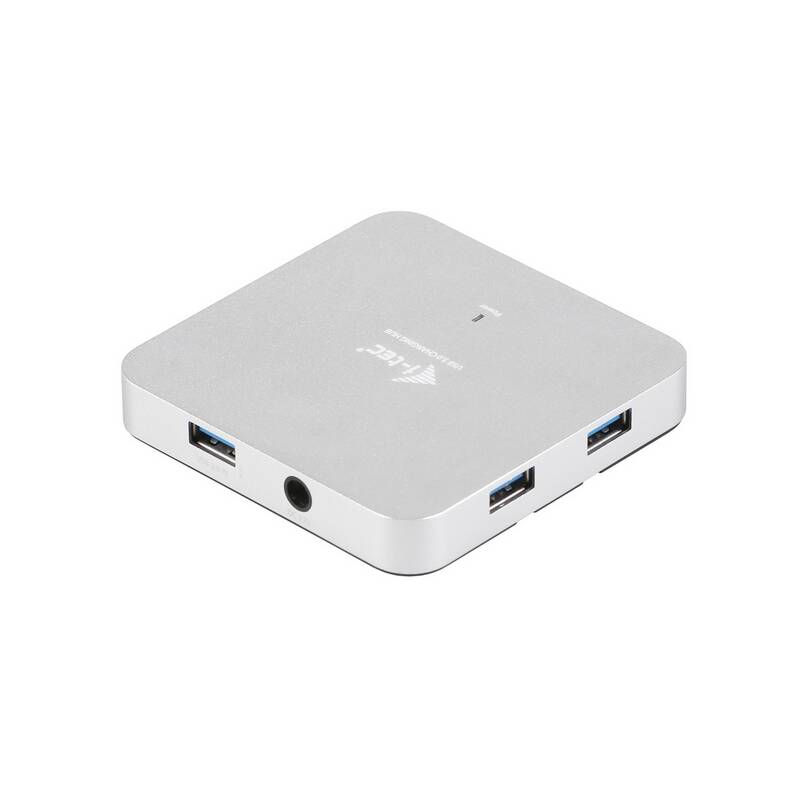USB Hub i-tec USB 3.0 / 4x USB 3.0 (U3HUBMETAL4) strieborný