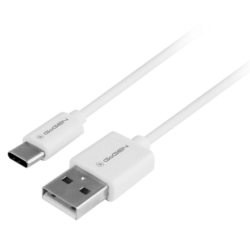 Kábel GoGEN USB / USB-C, 0,5m (USBAC050MM01) biely