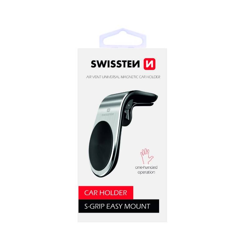 Obrázok Swissten S-Grip Easy Mount, do ventilace (65010701) strieborný