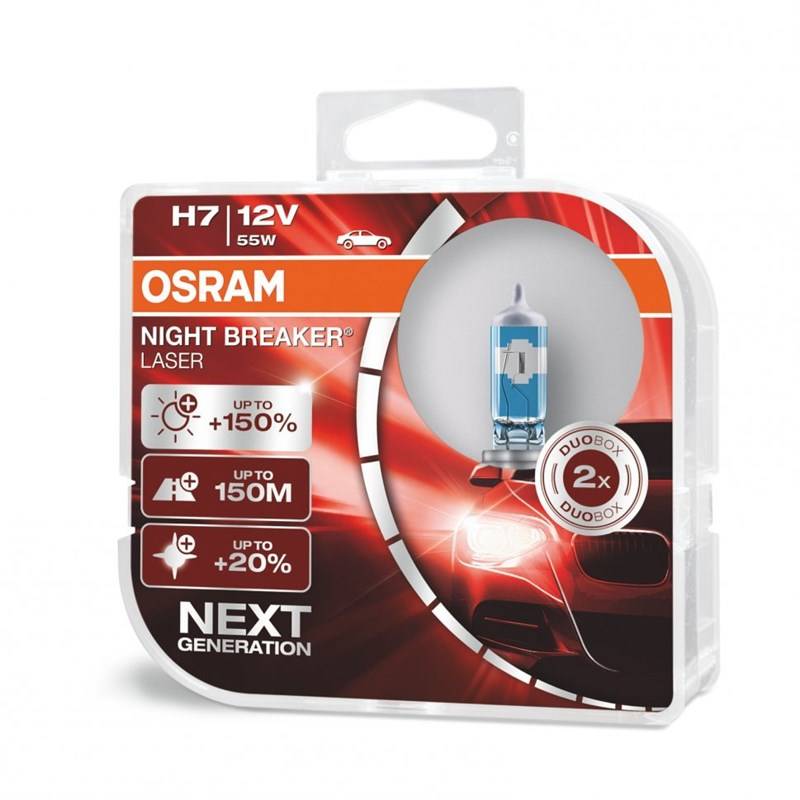 Obrázok H7 NIGHT BREAKER LASER2 Duo box OSRAM