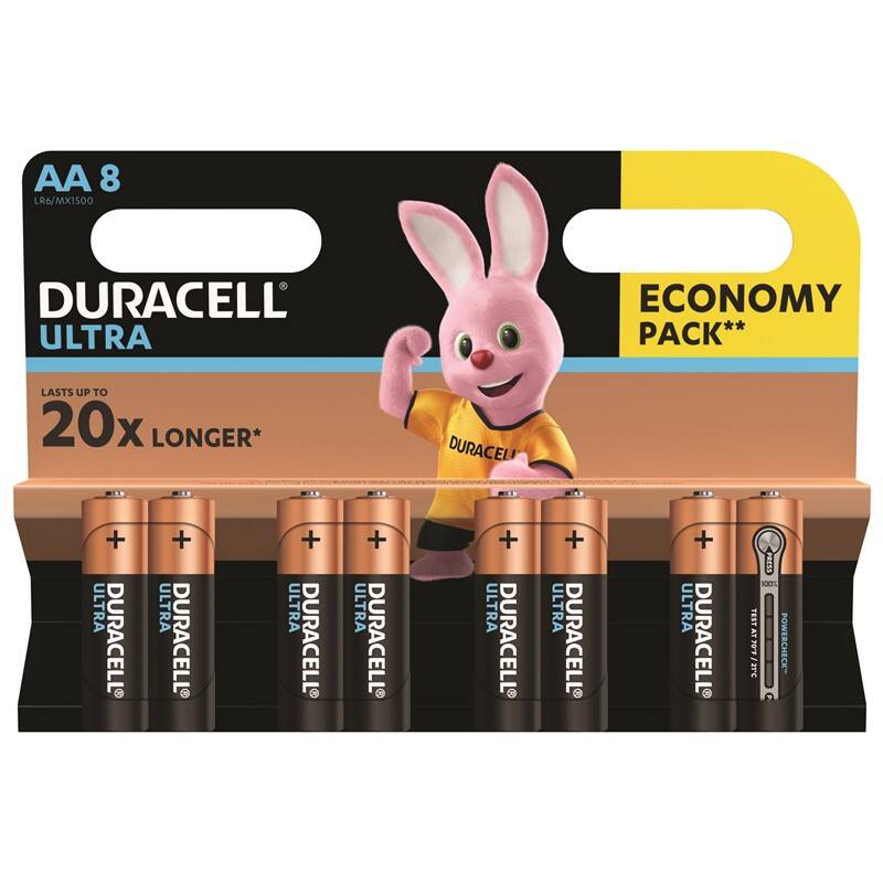 Obrázok Duracell Ultra AA, LR06, blistr 8ks