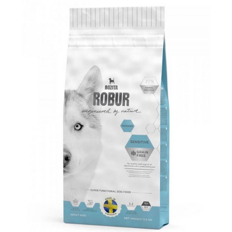 Obrázok Bozita Robur DOG Sensitive Grain Free Reindeer 26/16  3 kg