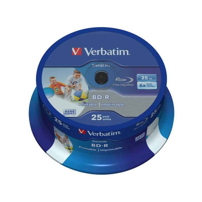 Disk Verbatim BD-R SL 25GB, 6x, 25-cake (43811)