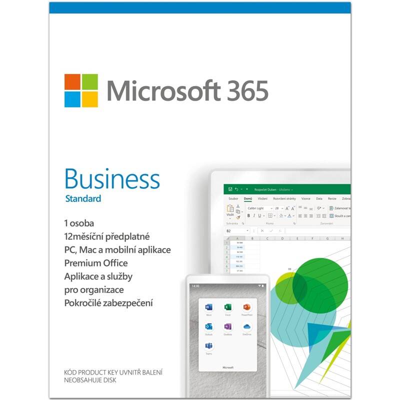 Obrázok Microsoft 365 Business Standard P6 Mac/Win, 1 rok, CZ KLQ-00458