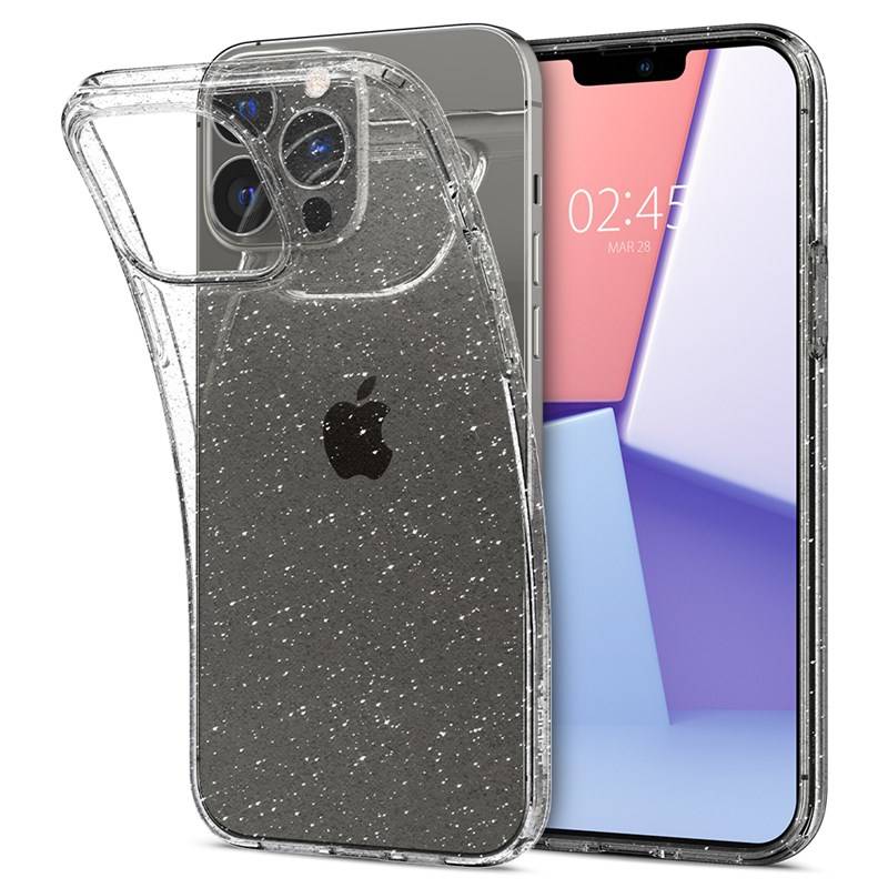 Obrázok Spigen Liquid Crystal silikónový kryt na iPhone 13 Pro, glitter priesvitný (ACS03255)