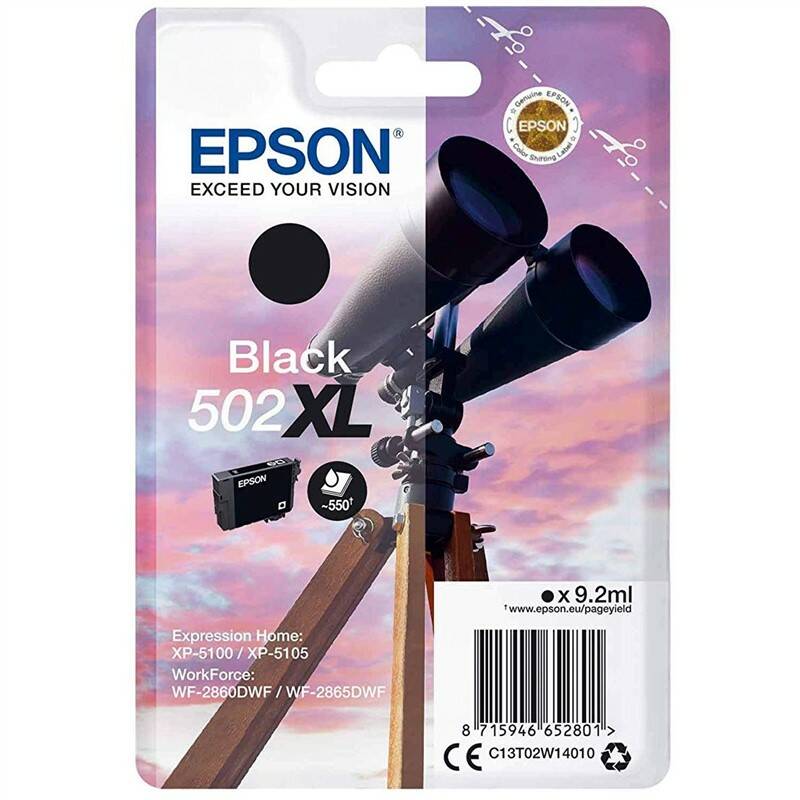 Obrázok Epson ink cartridge black 502 XL T 02W1, C13T02W14010