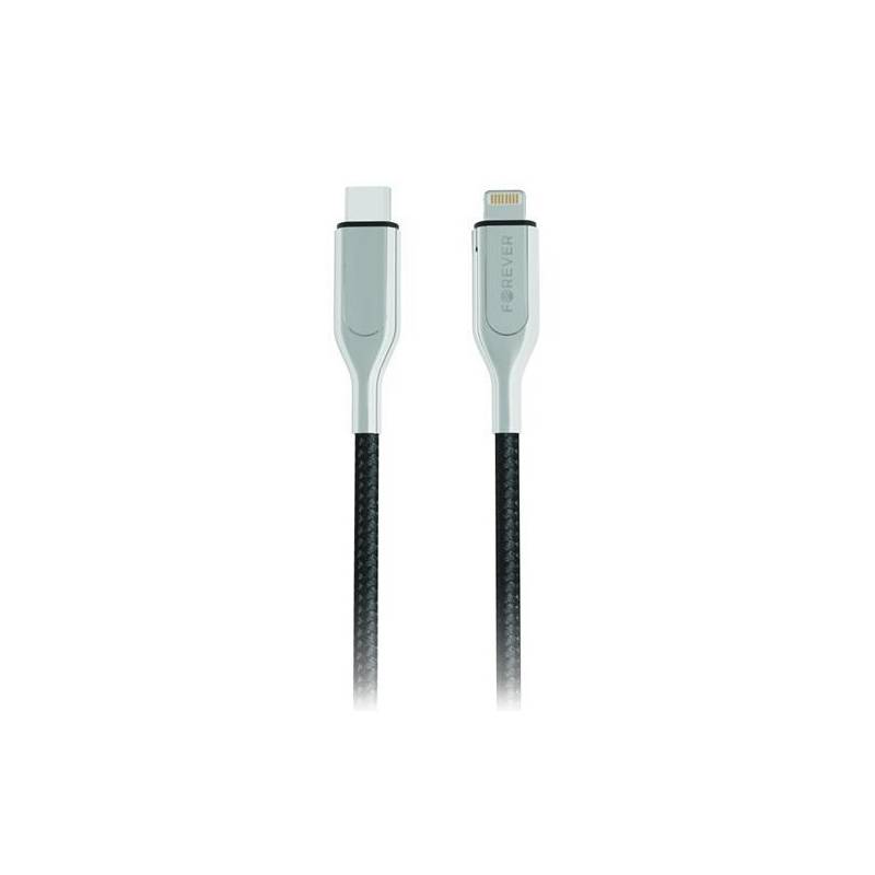 Obrázok Forever USB-C/Lightning, MFi, 1,5 m čierny