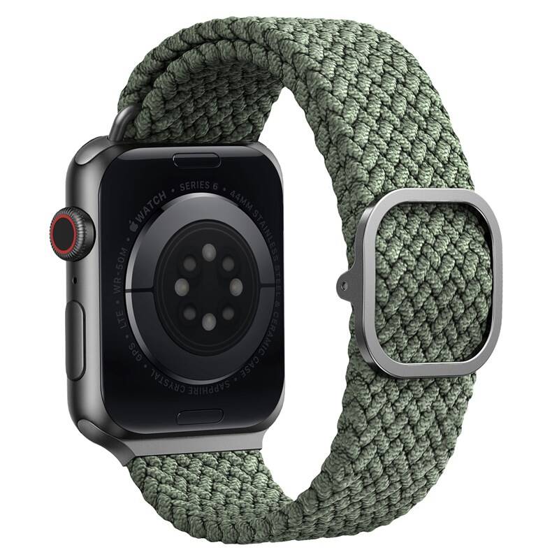 Obrázok UNIQ Aspen Braided remienok pre Apple Watch 40/38 mm zelený (UNIQ-40MM-ASPGRN)