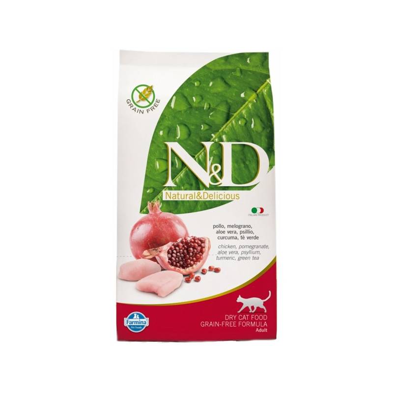 Obrázok N&D Grain Free CAT Adult Chicken & Pomegranate 1,5kg