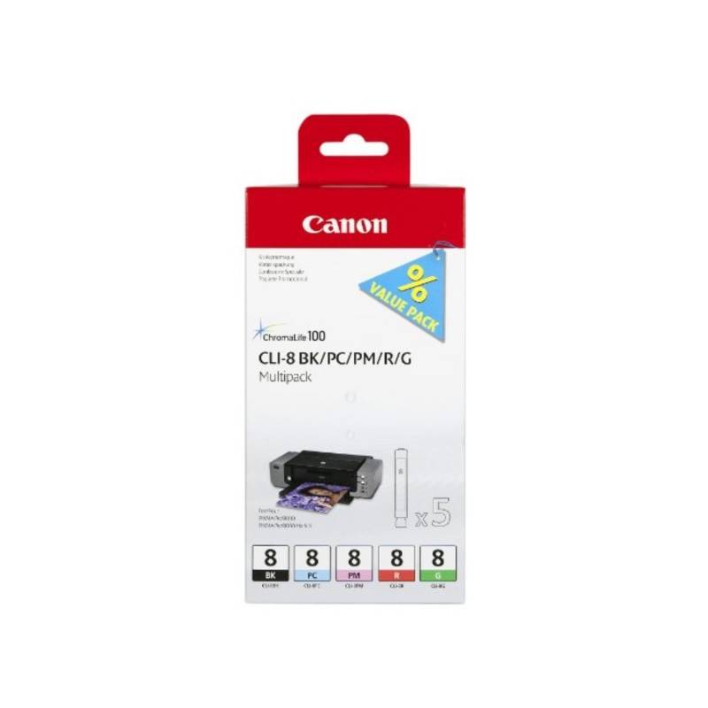 Obrázok Canon CLI-8 BK/PC/PM/R/G Multi Pack (0620B027)