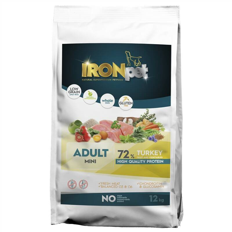 Obrázok IRONpet TURKEY Mini Adult 12kg